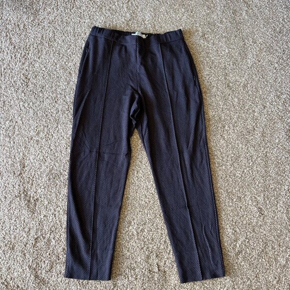 MM Lafleur Womens Pull On Pants Casual Black Red Size 6 With Pockets - Picture 2 of 4